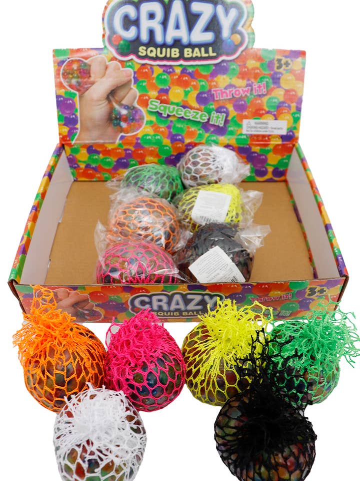 Étui en maille ventilé Light-Up Water Bead Squishy Ball pour la vente par Cap Zone