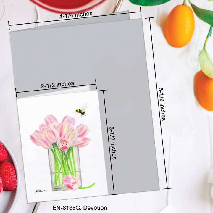 Printed Canvas - Wholesale Love Card - Devotion, Greeting Card (#8135G)1