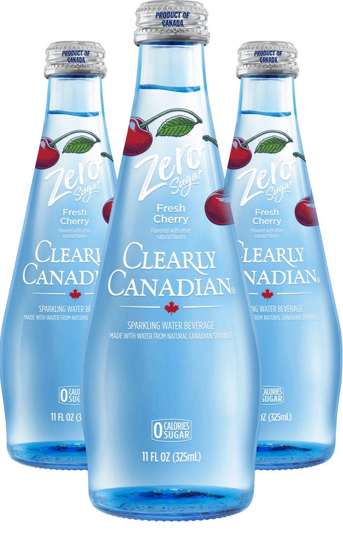 Clearly Canadian Sparkling Water - Wholesale Sparkling Water - Zero Sugar Fresh Cherry Sparkling Water