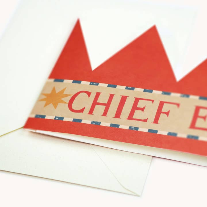 Hadley - Wholesale Christmas card - Chief Elf Party Hat Card2