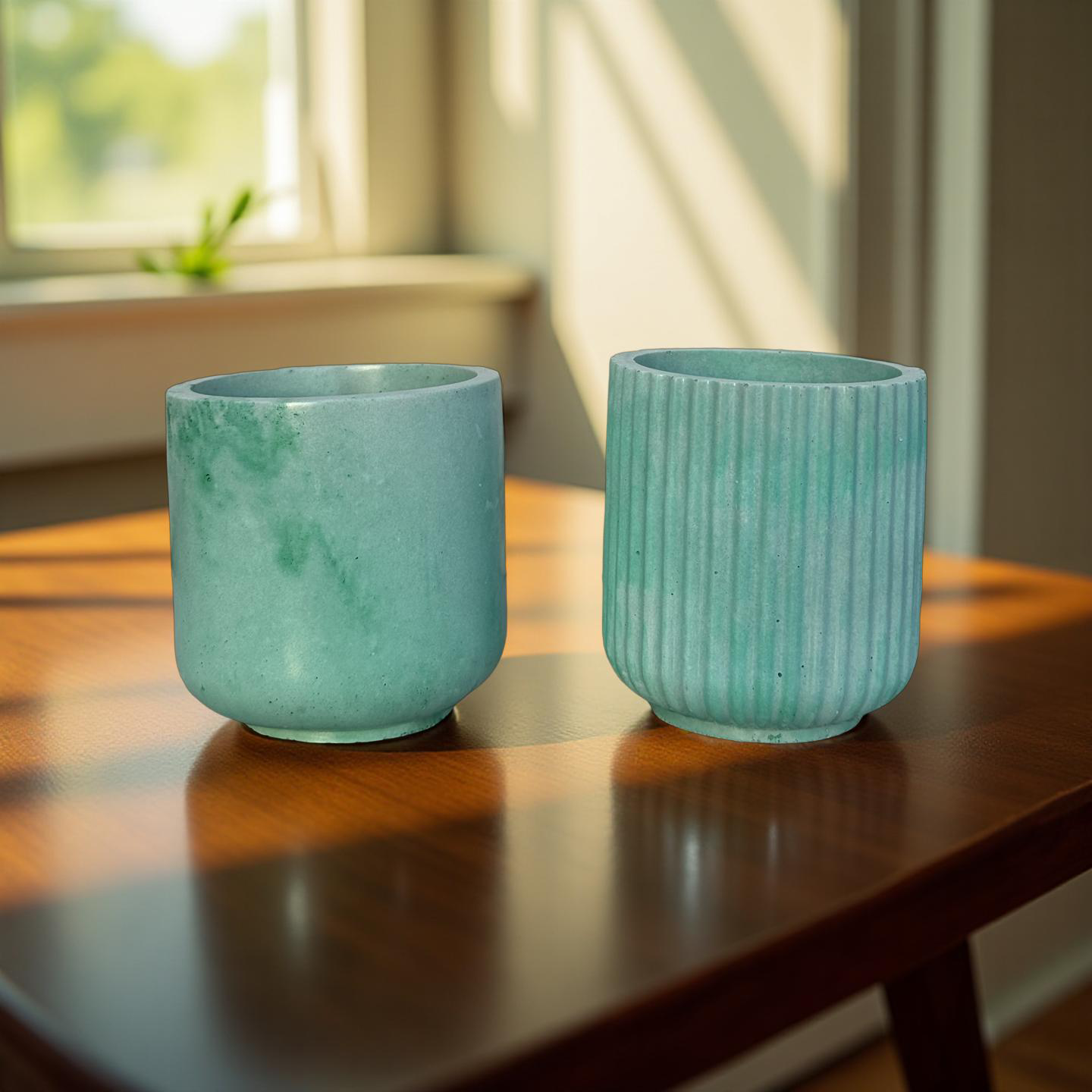 Colourfuljoy Designs - Wholesale Jar/Filled Candle - Candle empty jars/ Cement vessels/ Empty candle container 5