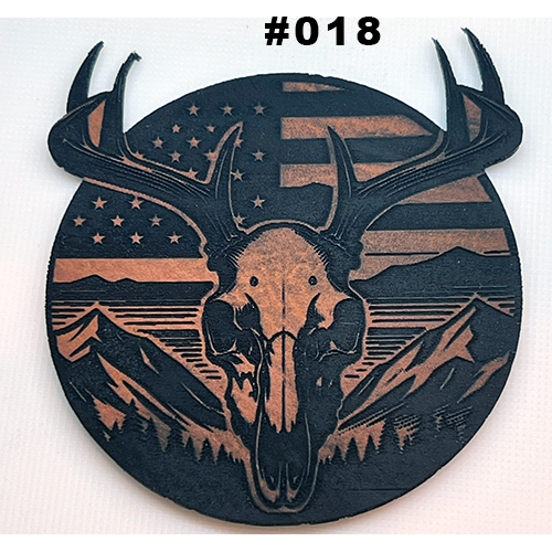 Wild Heritage Apparel - Venta al por mayor Accesorio para sombrero - Hombre - Parche de sombrero de cuero grabado personalizado10