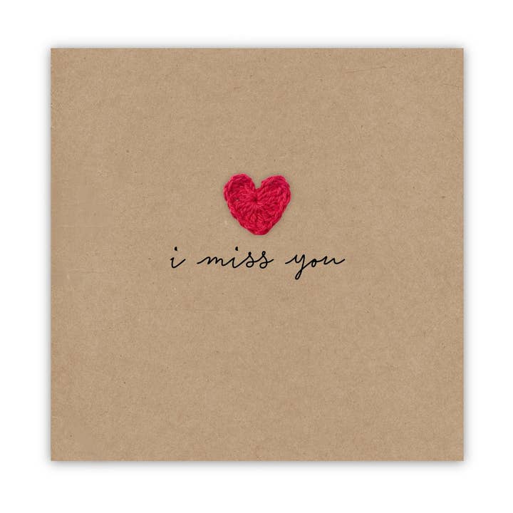 I Miss You Card, Farewell Card, Missing You Card, Long Dista for wholesale by Fifi's Handcrafted