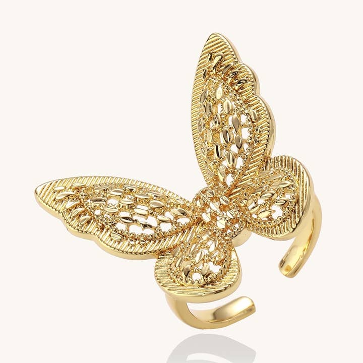 Anel Borboleta Sussurro de Transformação por atacado de Branvas Jewelry