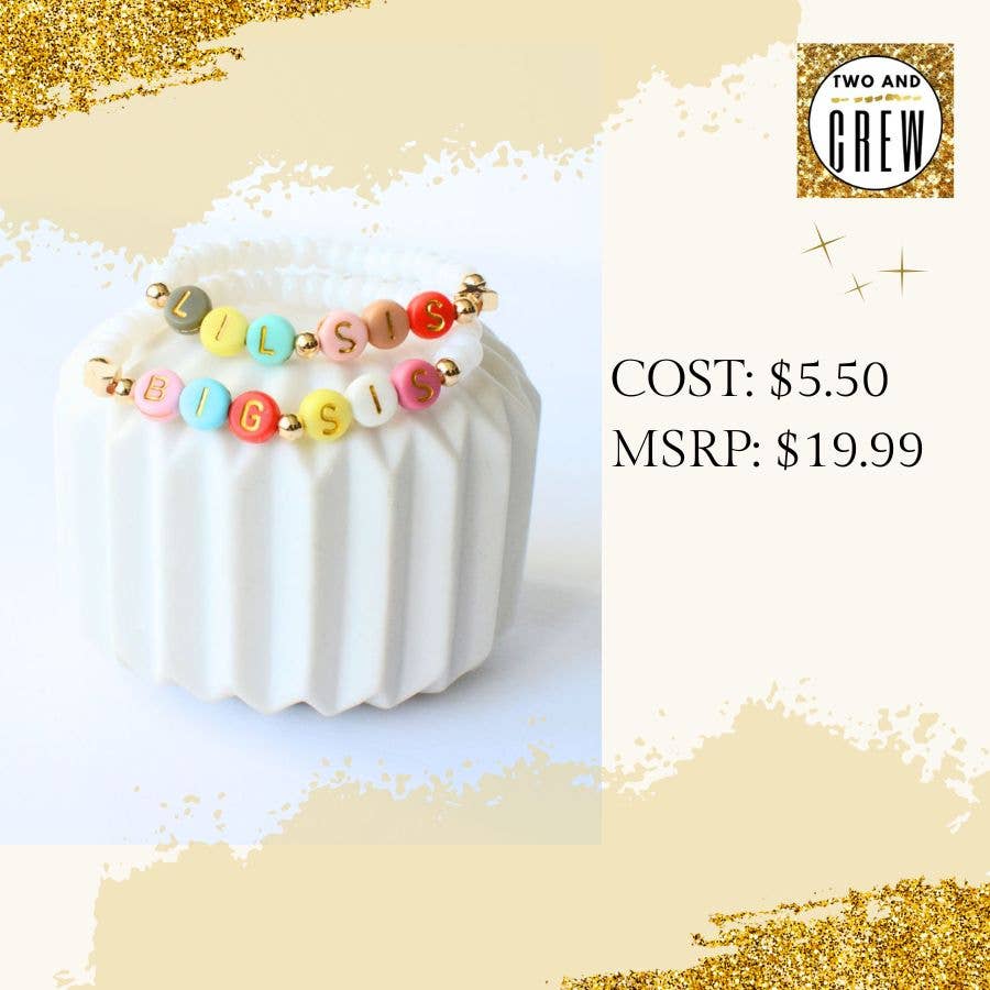 Two and Crew - Faith Based Jewelry & Gifts - Wholesale Beaded Bracelet - Sisters Bracelet Set - Matching Jewelry, Motherhood Gift4