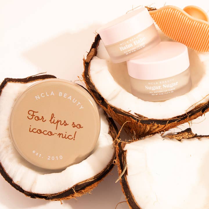 NCLA Beauty - Wholesale Lip Scrub/Polish - Coconut Vanilla Lip care set + Lip Scrubber