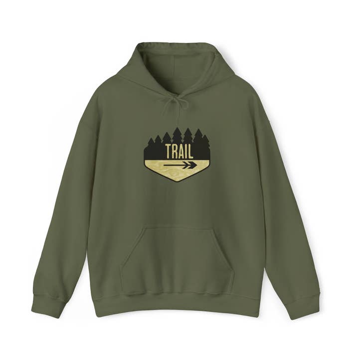 Restored By Nature Company - Wholesale Hoodie - Women's - Hiking Trail Sign Hoodie – Cozy Cotton-Blend Adventure Sweat1