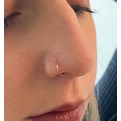 Zahav Jewelry – wholesale Nose ring – 14kt or 10kt Nose Ring | Solid Gold | Gold Nose Hoop | Gold Nose Stud | Gold Jewelry I Minimalistic Jewelry I Nose Ring Hoop