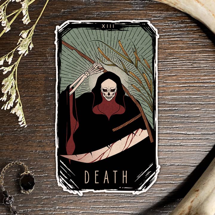 Autocolante Death Tarot por atacado de Black Serotonin