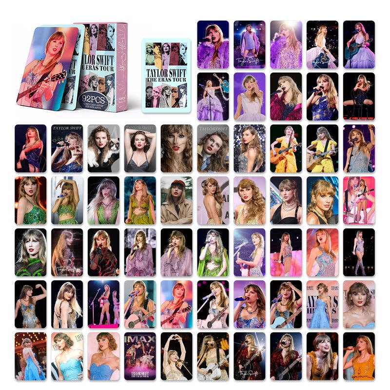 Auraquise - Vente Jeux de cartes - Ensemble de Photocartes Taylor Swift « La Vie d'une Showgirl » 92pcs Cartes LOMO Recto-Verso Album Merch0