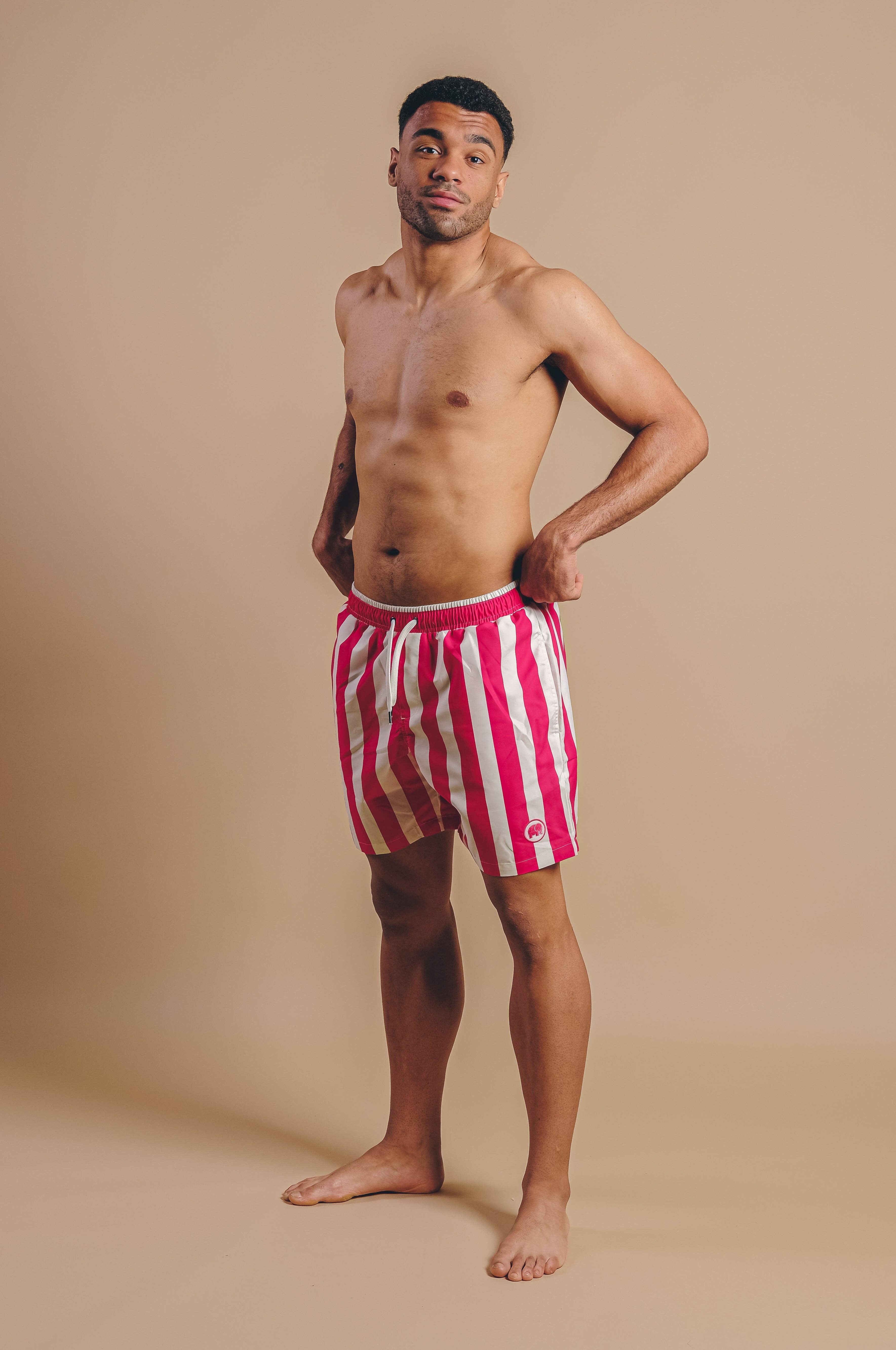 Trendsplant Clothing - Wholesale Swim Shorts - Men's - Beach Club SEAQUAL®YARN Swim Trunks Fuchsia7