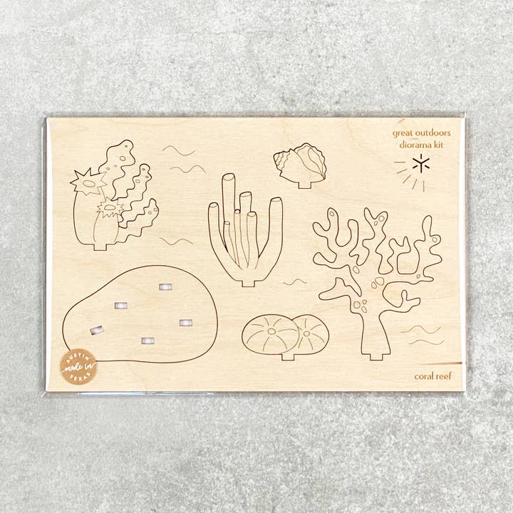 Bright Beam Goods - Wholesale DIY Craft Kit - Coral Reef Great Outdoors Diorama Kit0