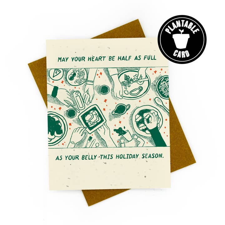 Full Belly, Full Heart Card for wholesale by Cato & Company