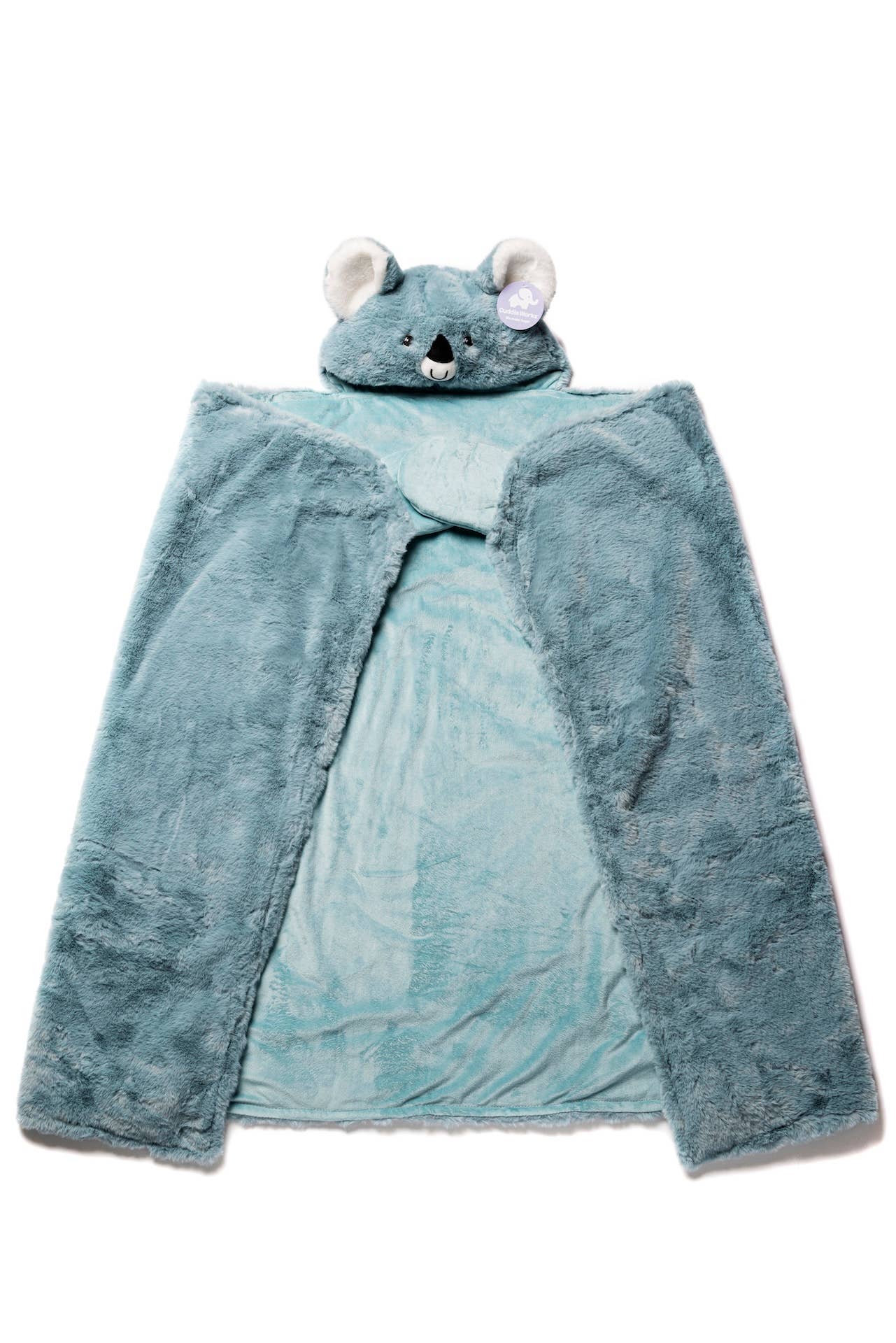 Plushland - Wholesale Security/Cuddle Blanket - Baby - Cuddleworks Weighted Plush Hooded Blanket - Sensory Comfort0