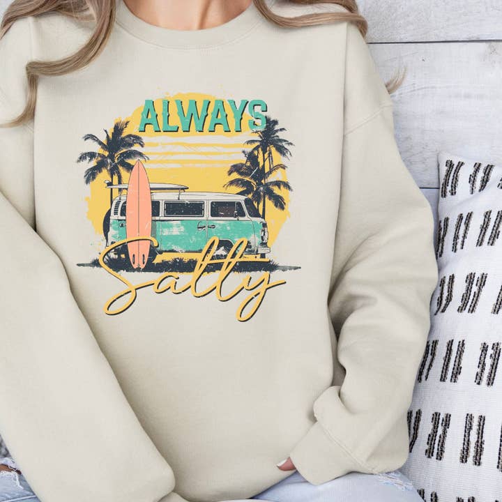 Sweatshirt Always Salty pour la vente par ChubbyBubbyBear