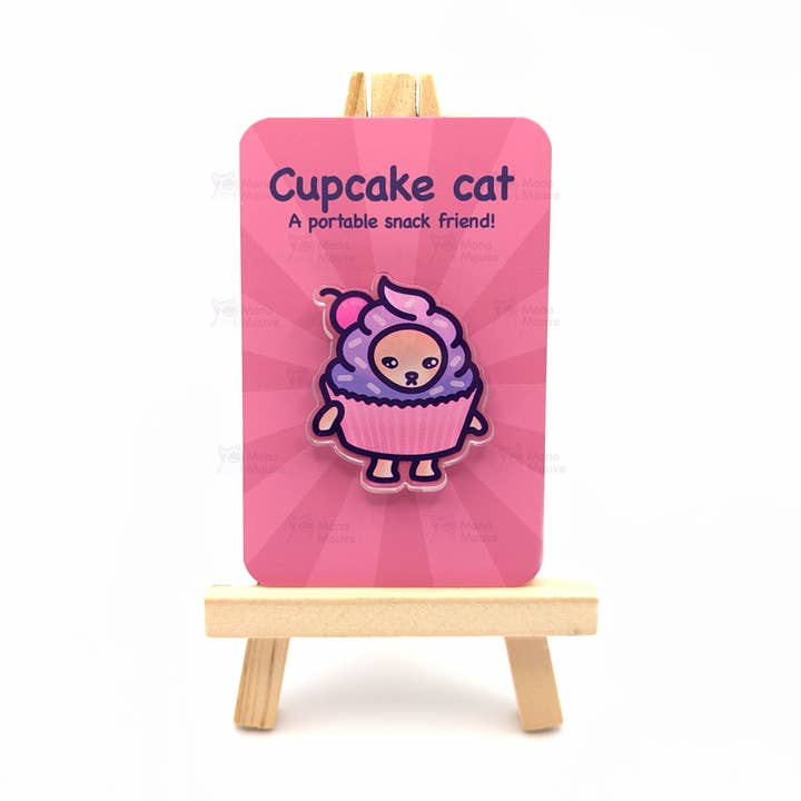 Cupcake Cat Pin | Snack Cats Collection | 40mm Acrylic Badge and other Purchase wholesale dissent pins. Free returns & net 60 terms on Faire trending on Faire.
