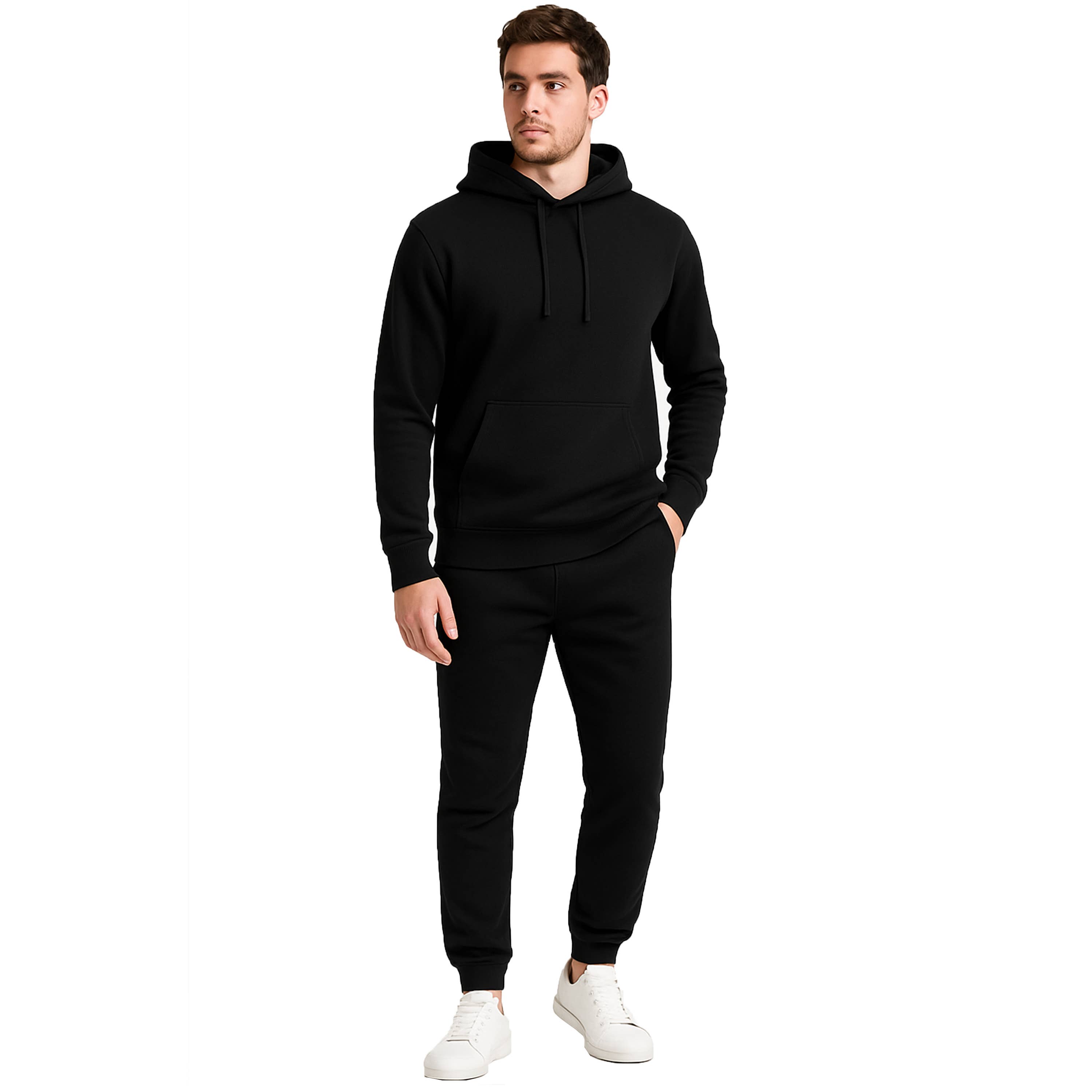 Galaxy By Harvic – wholesale Lounge set – Men's – Men's 2-Piece Fleece Pullover Hoodie and Jogger Set3