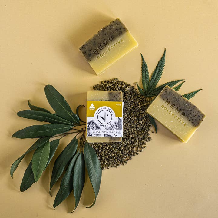Hemp + Lemon Myrtle Soap for wholesale by Hemp Collective