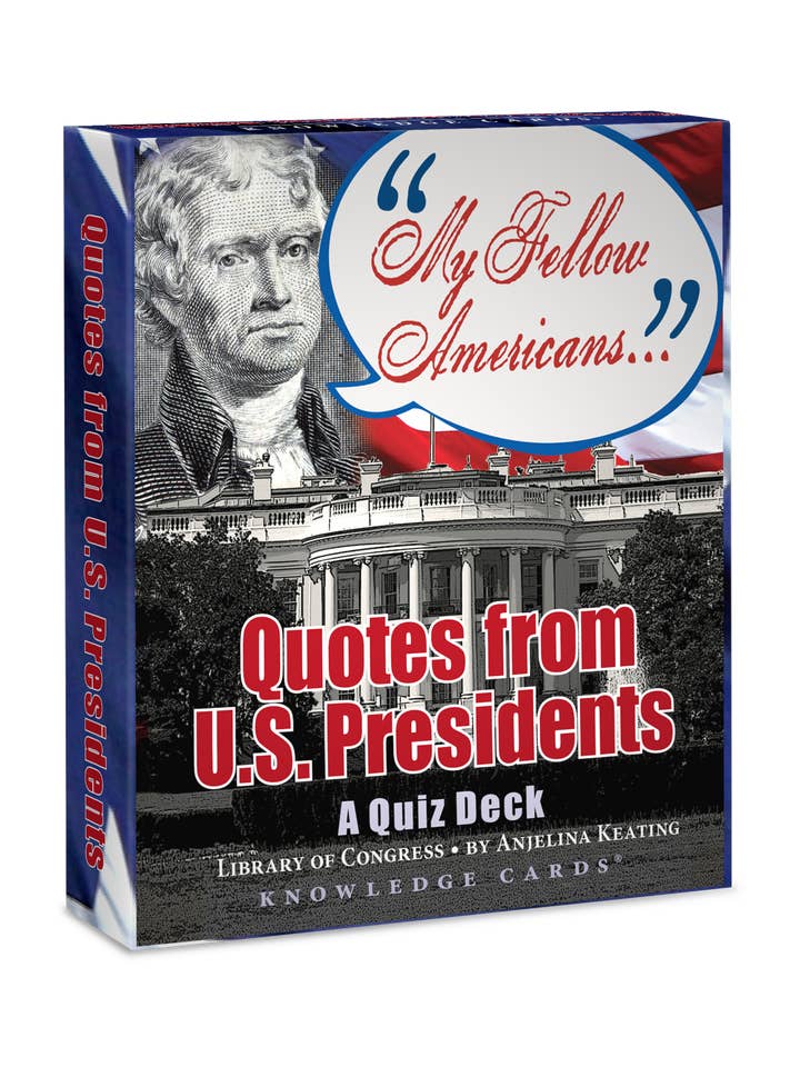 Mis compatriotas estadounidenses: Citas de presidentes de EE. UU. Tarjetas de conocimiento para venta al por mayor de Pomegranate