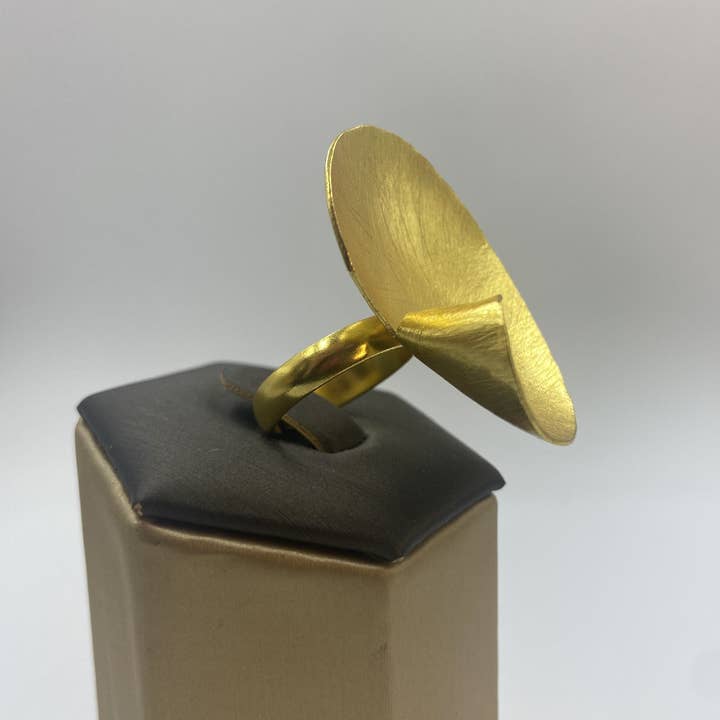 LA MAR - Wholesale Cocktail/Statement Ring - ELBA ring gold-plated - Design with character7