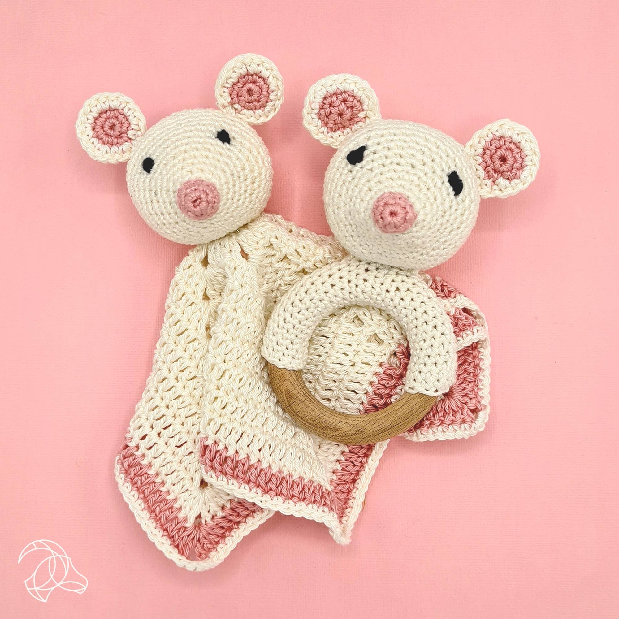 Hardicraft USA - Vente Kit de bricolage - Kit de crochet DIY - Souris à hochet3