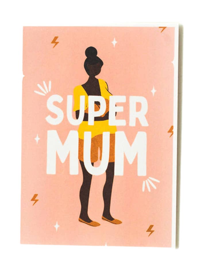 Tarjeta de felicitación Super Mom para venta al por mayor de BOSS Paper Company