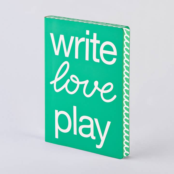 Write Love Play - Cuaderno gráfico L | A5+ | cuadriculado de puntos para venta al por mayor de nuuna