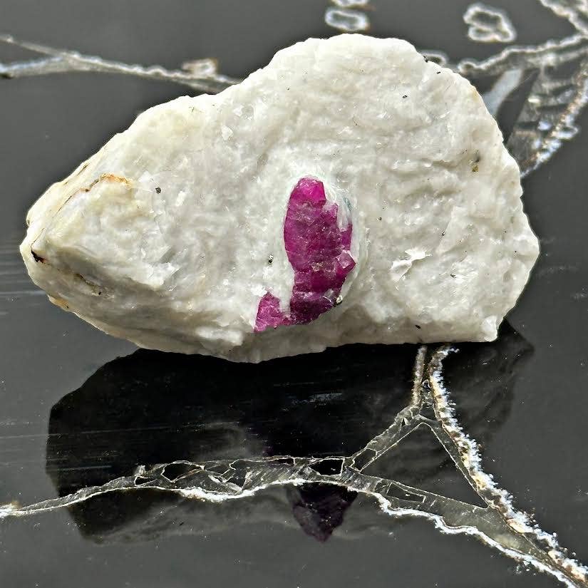 The Crystal Tabby - Wholesale Spiritual Stone/Crystal - Ruby in Albite Matrix with Pyrite ON SALE 1