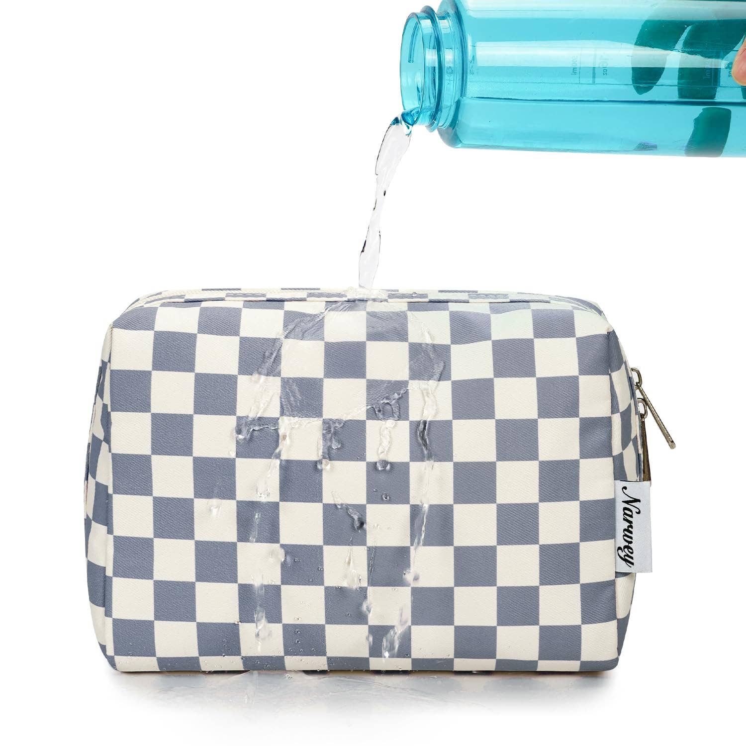wandf - Wholesale Makeup/Cosmetic Bag - Checkered Makeup Bag Travel Cosmetic Bag Organizer Toiletry25