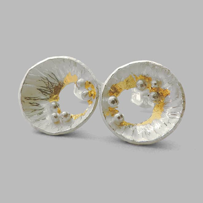 Unikke blandet metal Wild Studs for engroshandel hos McKenzie Mendel Jewelry