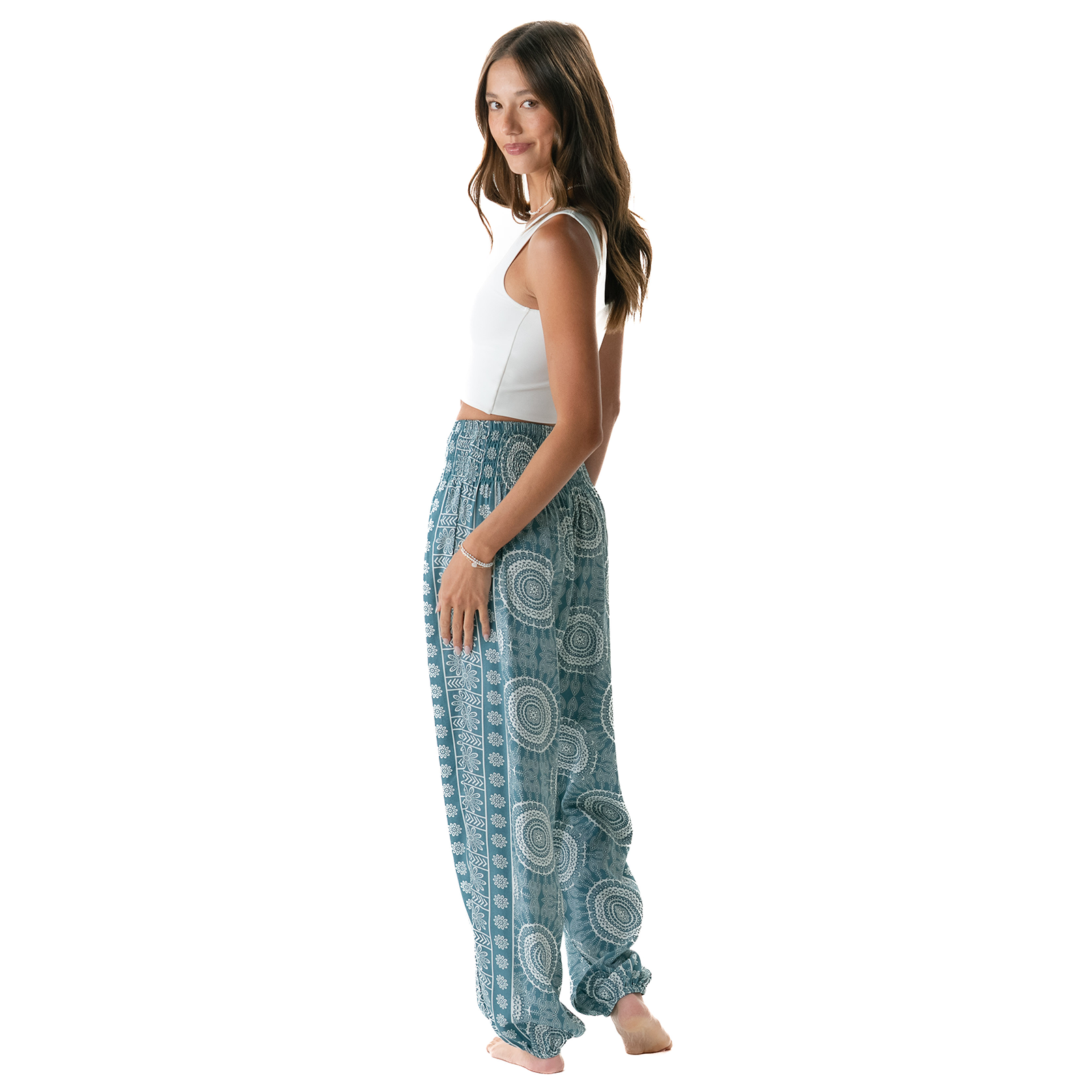 Lotus and Luna - Venta al por mayor Pantalones - Mujer - Pantalones Harem Playa Zafiro6