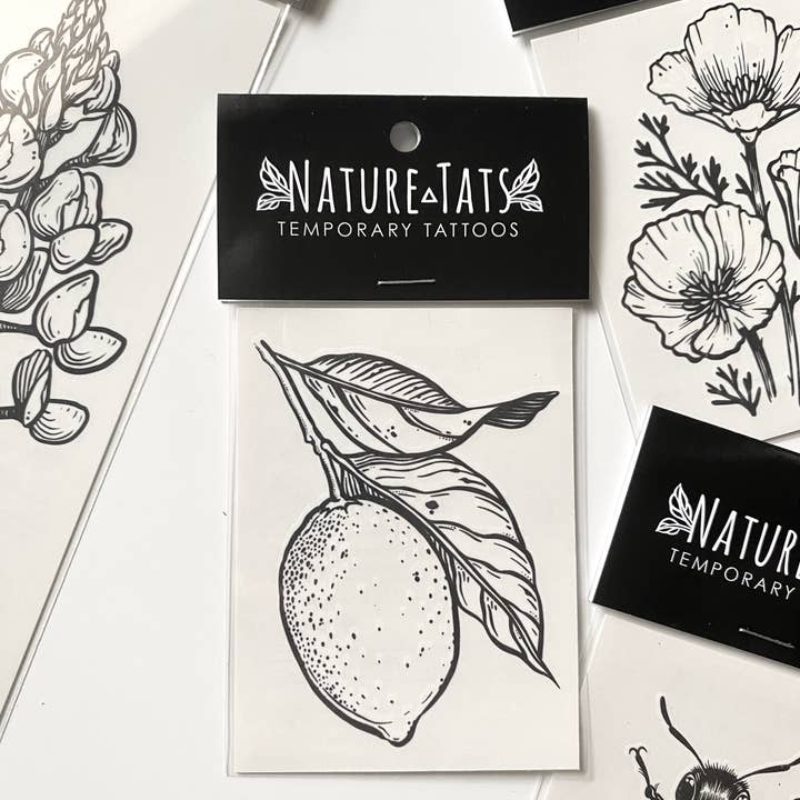 NatureTats - Wholesale Temporary Tattoo - Lemon Temporary Tattoo9