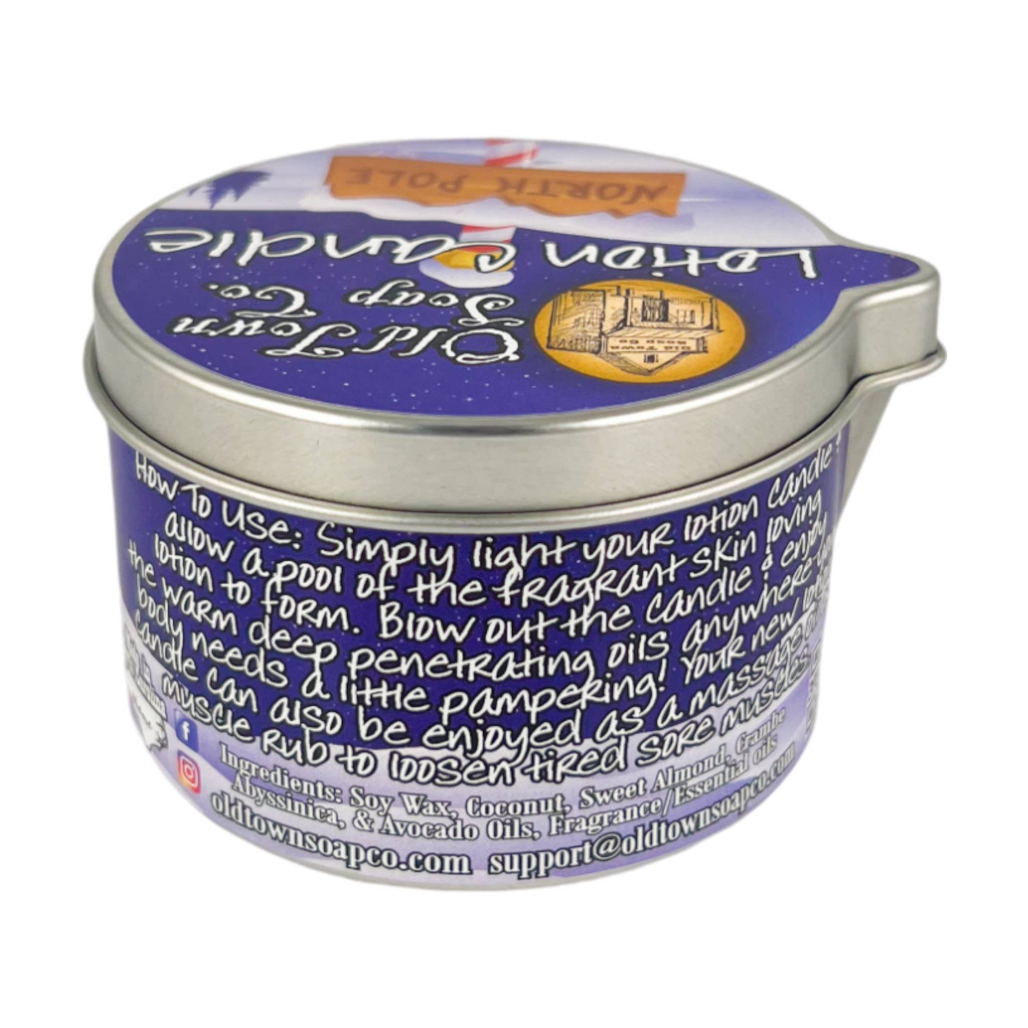 Old Town Soap Co. - Wholesale Jar/Filled Candle - Christmas Lotion Candle -Avail in our Merry Christmas Scents7