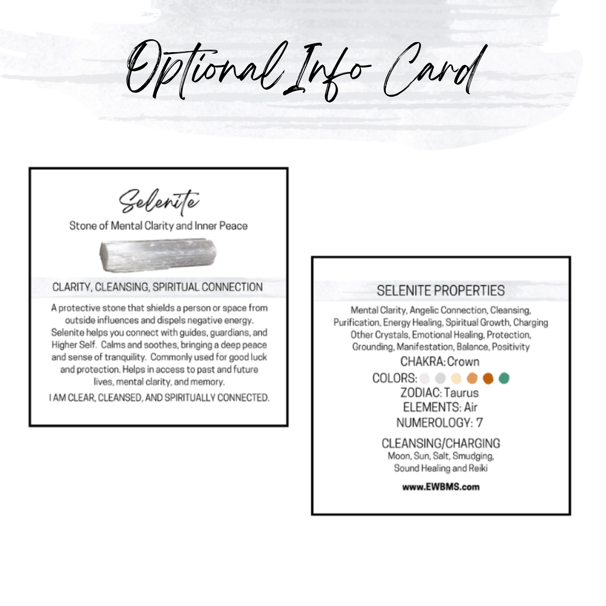 Essential Wellness - Body, Mind, Spirit - Wholesale Oplaadschaal voor kristallen - SELENIET Bolhouders voor Sferen - Verpakkings-/Infokaartoptie10