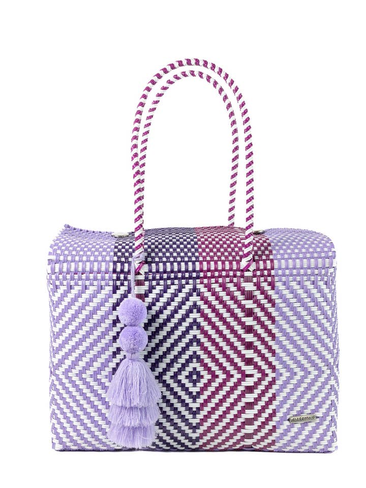 Plum Purple Duffle voor's nachts voor wholesale door Valerosa