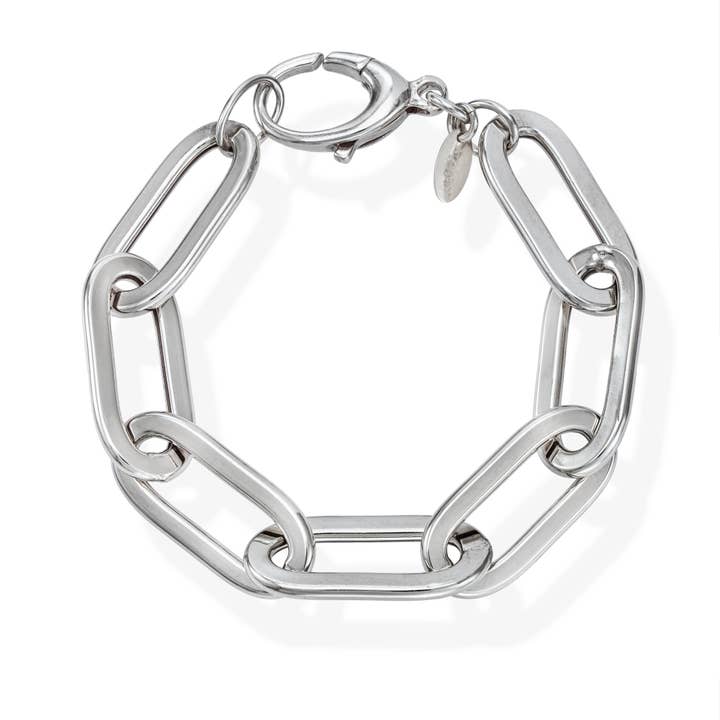 Paperclip Kedjearmband I Sterling Silver för wholesale av Amen Gioielli