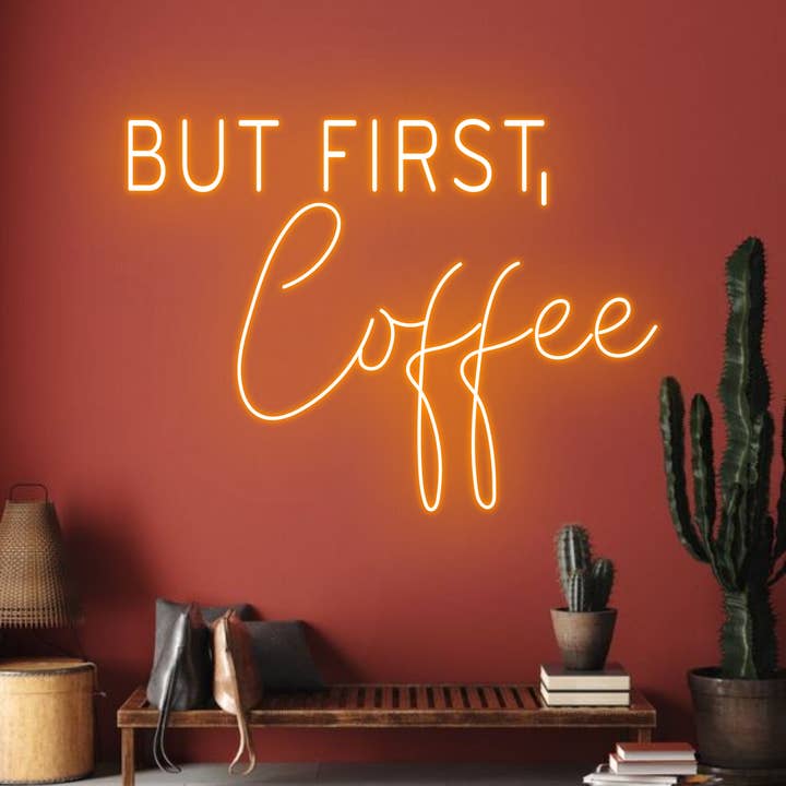 Glow Neon - Wholesale Neon Sign - But First Coffee Neon LED Sign, Coffee Shop Store Wall Decor2