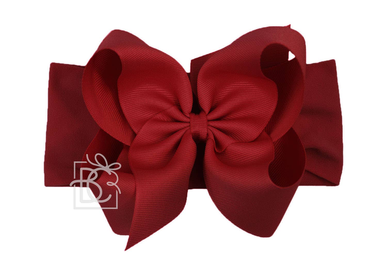 Beyond Creations, LLC - Wholesale Fashion Headband - Kids - WIDE PANTYHOSE HEADBAND W/CLASSIC GROSGRAIN BOW56