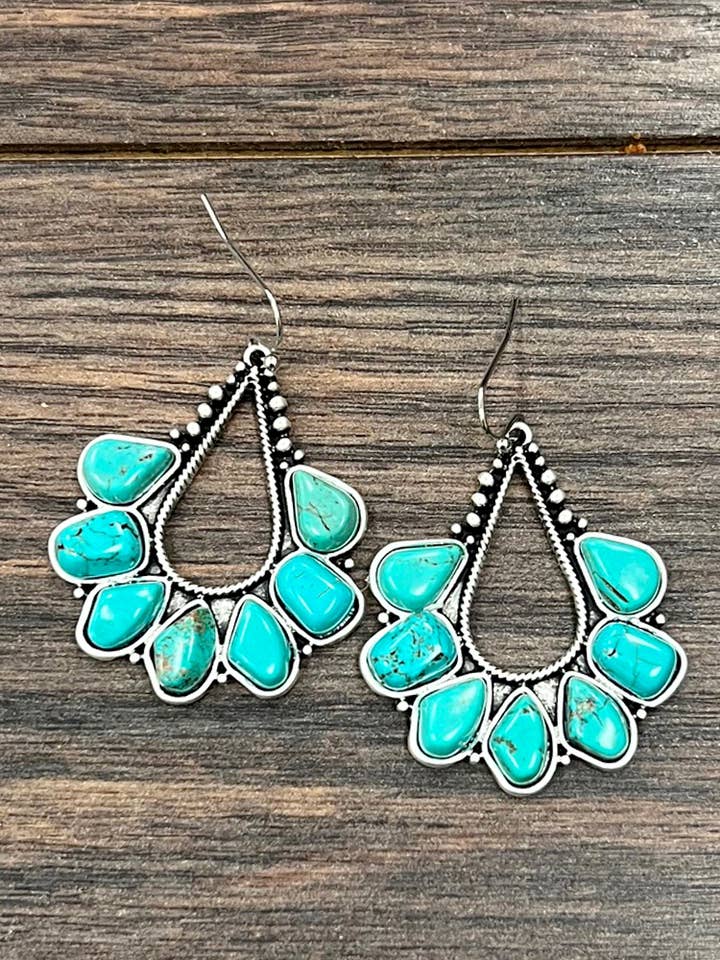 720405, Türkise Ohrringe für den Großhandel von ISAC Trading Inc