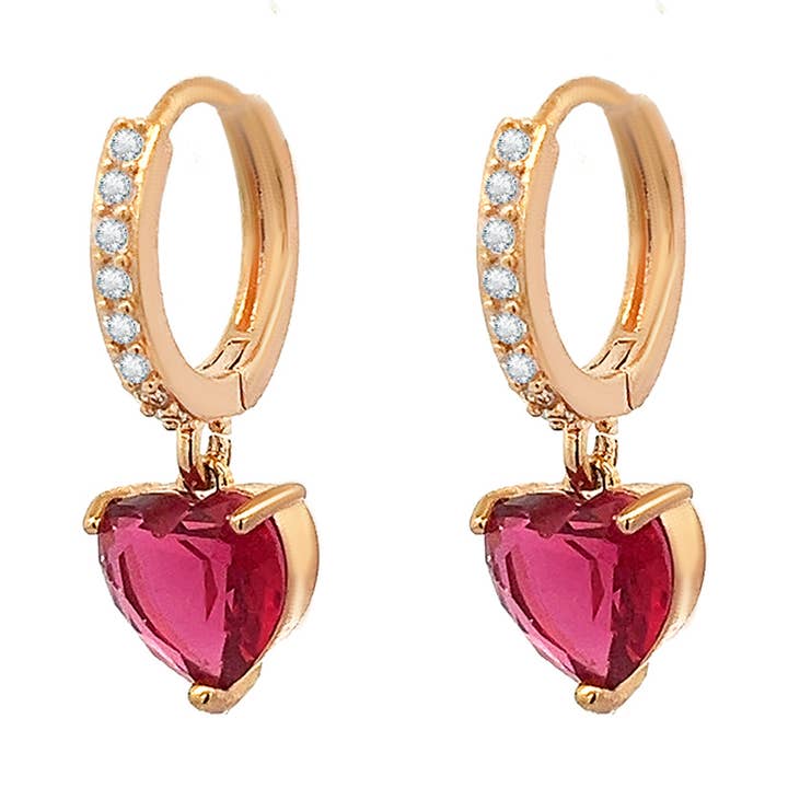 Rhinestone and Zirconia Earring - QJ2277552D72 for wholesale by AMORINO SRL