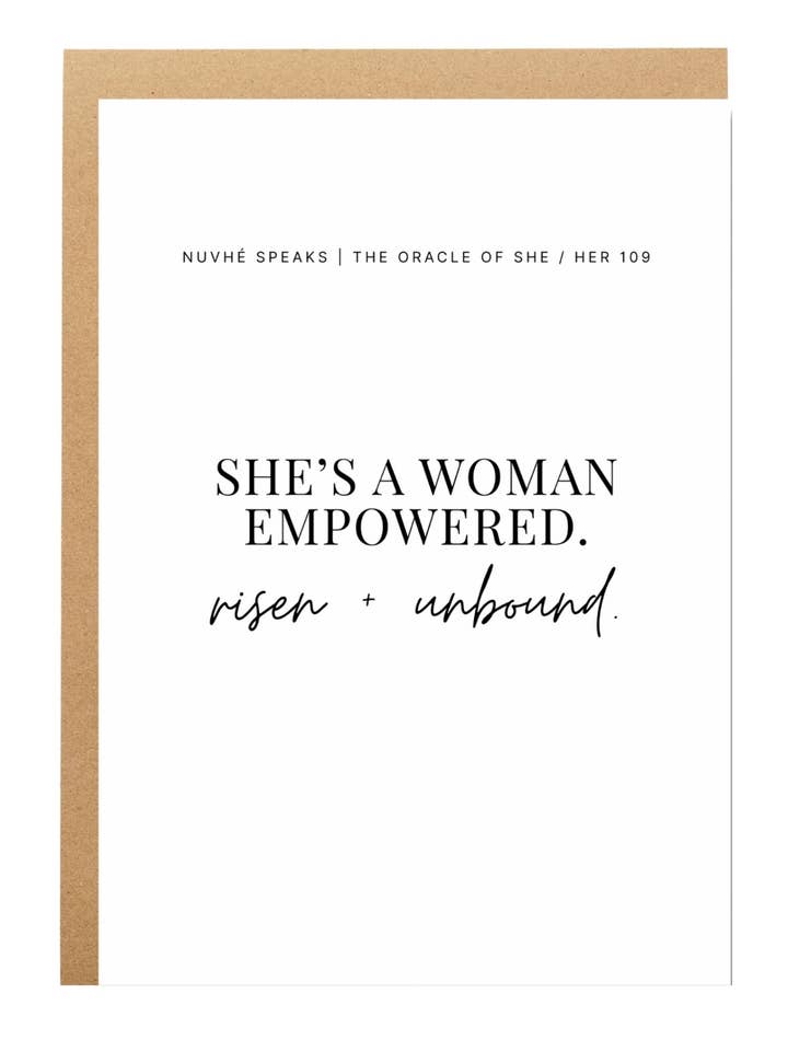 Faith + Freedom, Confidence + Self-Belief Affirmation Card for wholesale by Nuvhé Speaks