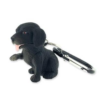 Lampe de poche WildLight à mousqueton en forme d'animal, chien Labrador noir pour la vente par Big Discoveries / Sun Co.