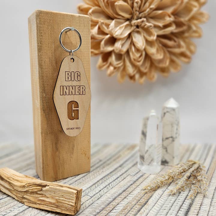 Big Inner G Keychain for wholesale by Statement Peace