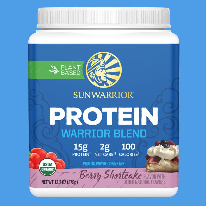 Warrior Blend Berry Shortcake Protein - Pea Protein Powder for wholesale by Sunwarrior