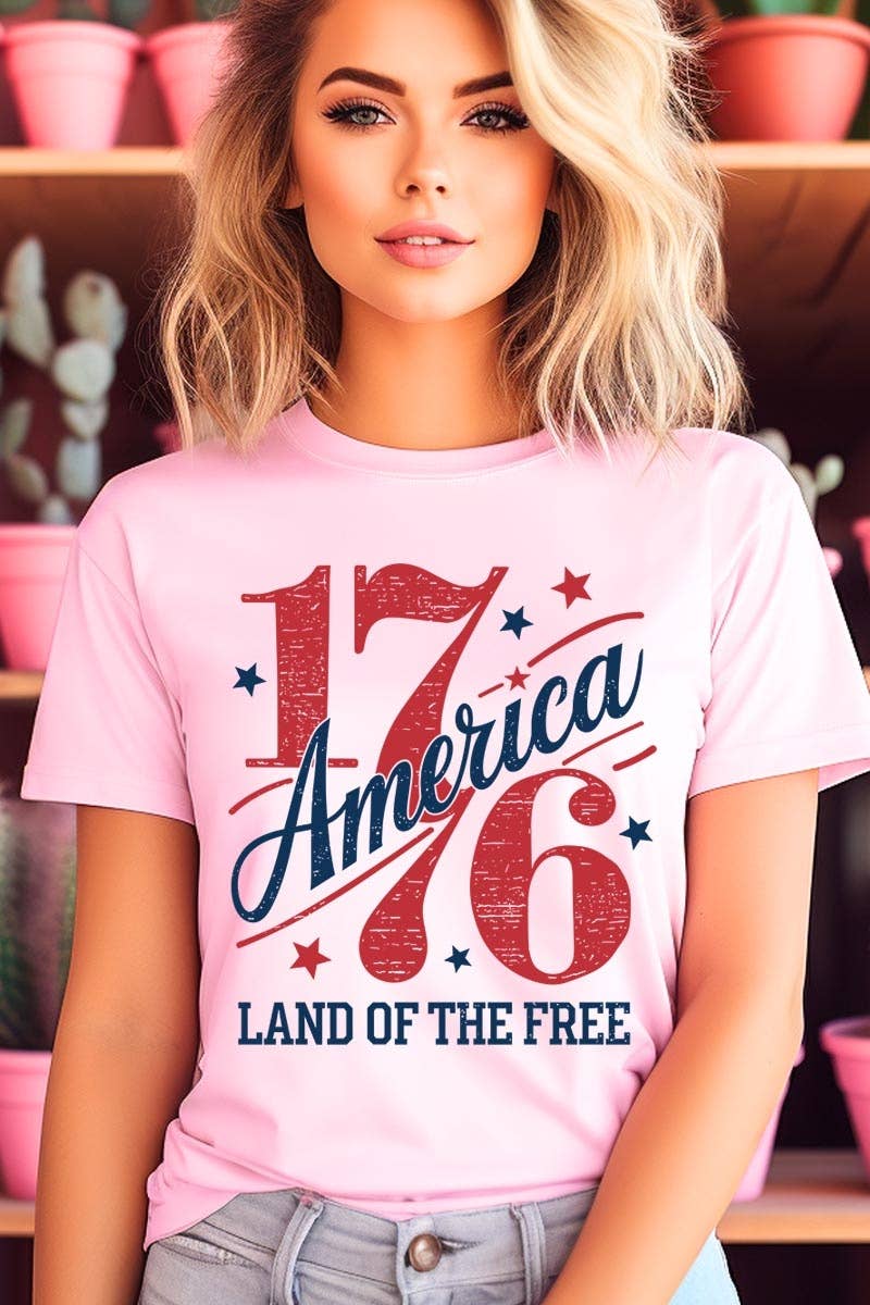 COLORBEAR - Wholesale T-Shirt (Graphic) - Women's - America 1776 Graphic Plus Tee14