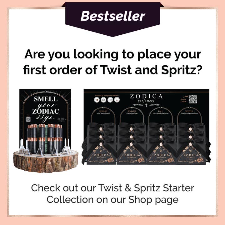 Zodica Perfumery - Wholesale Perfume/Eau de Toilette - Zodiac Perfume Twist & Spritz Travel Spray for Christmas1