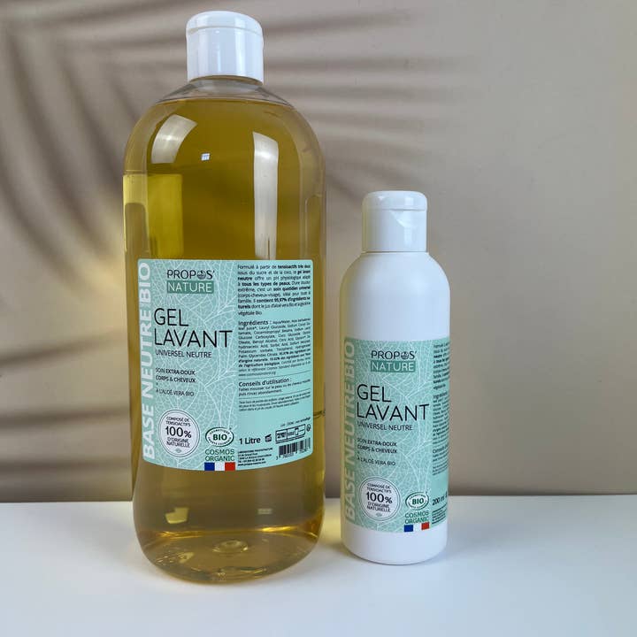 Propos'Nature - Wholesale Body Wash/Shower Gel - Neutral Organic Shower Gel - Fragrance-Free - 200ml, 1L4