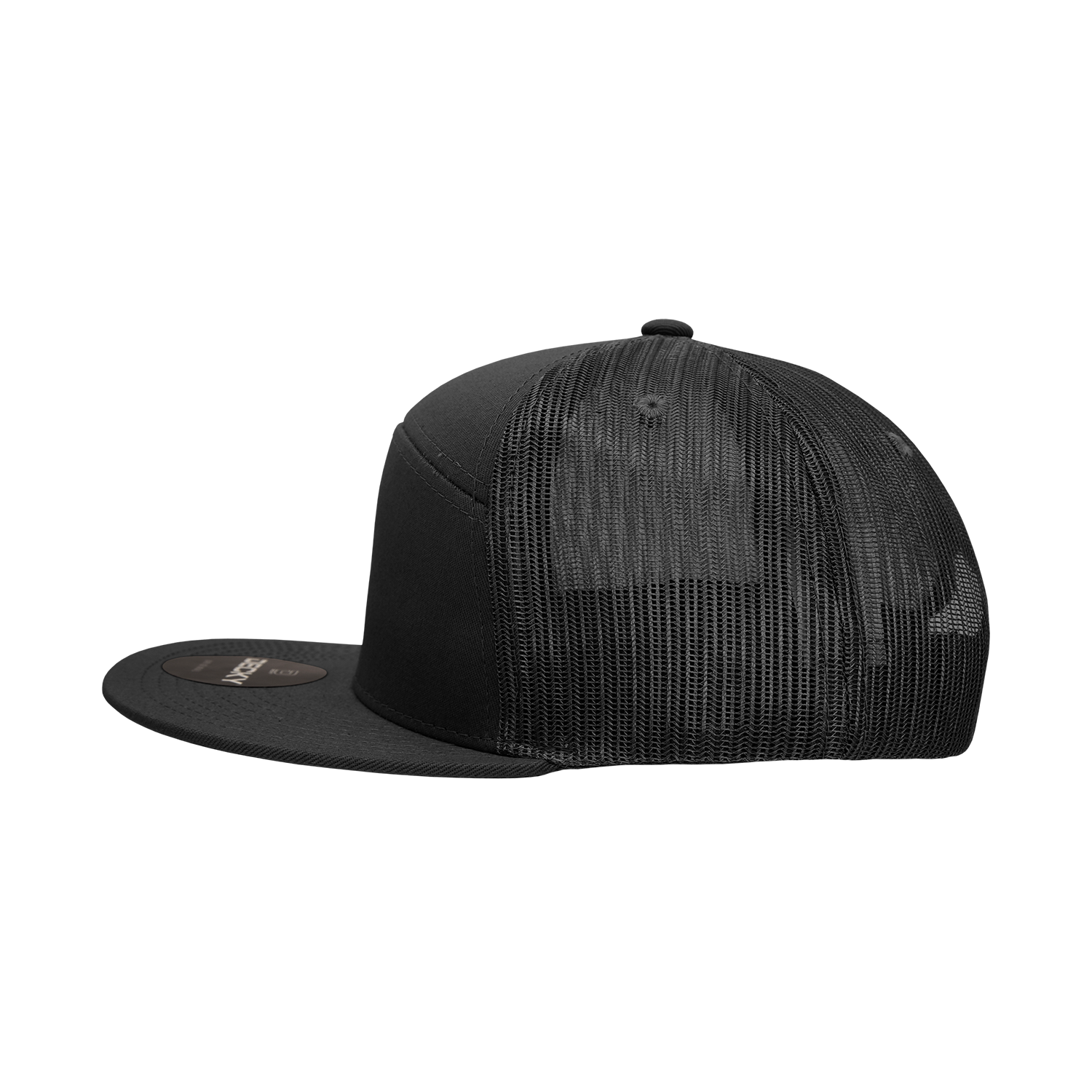 The Park Wholesale - Wholesale Trucker Hat - Unisex - Decky 1133 Blank 7 Panel Trucker Flat Bill Snapback Hat2