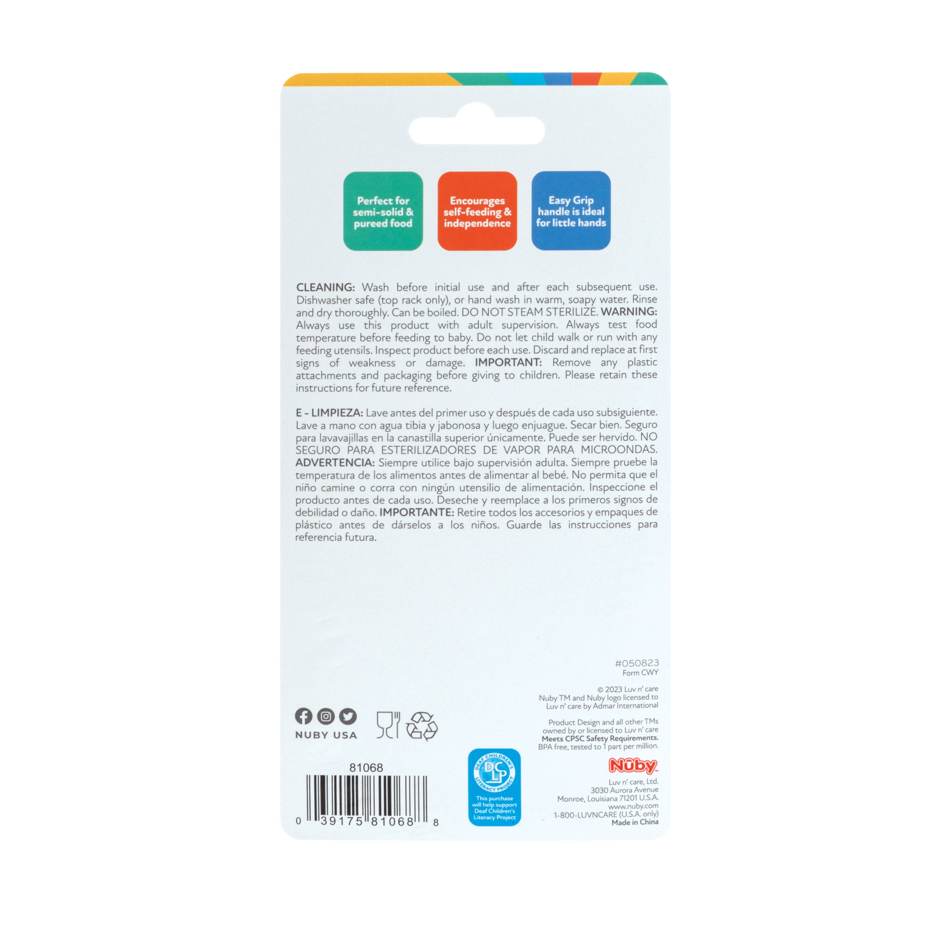 Nuby - Wholesale Feeding Set - Baby - Nuby Dip & Scoop Spoons, 2 Pack10