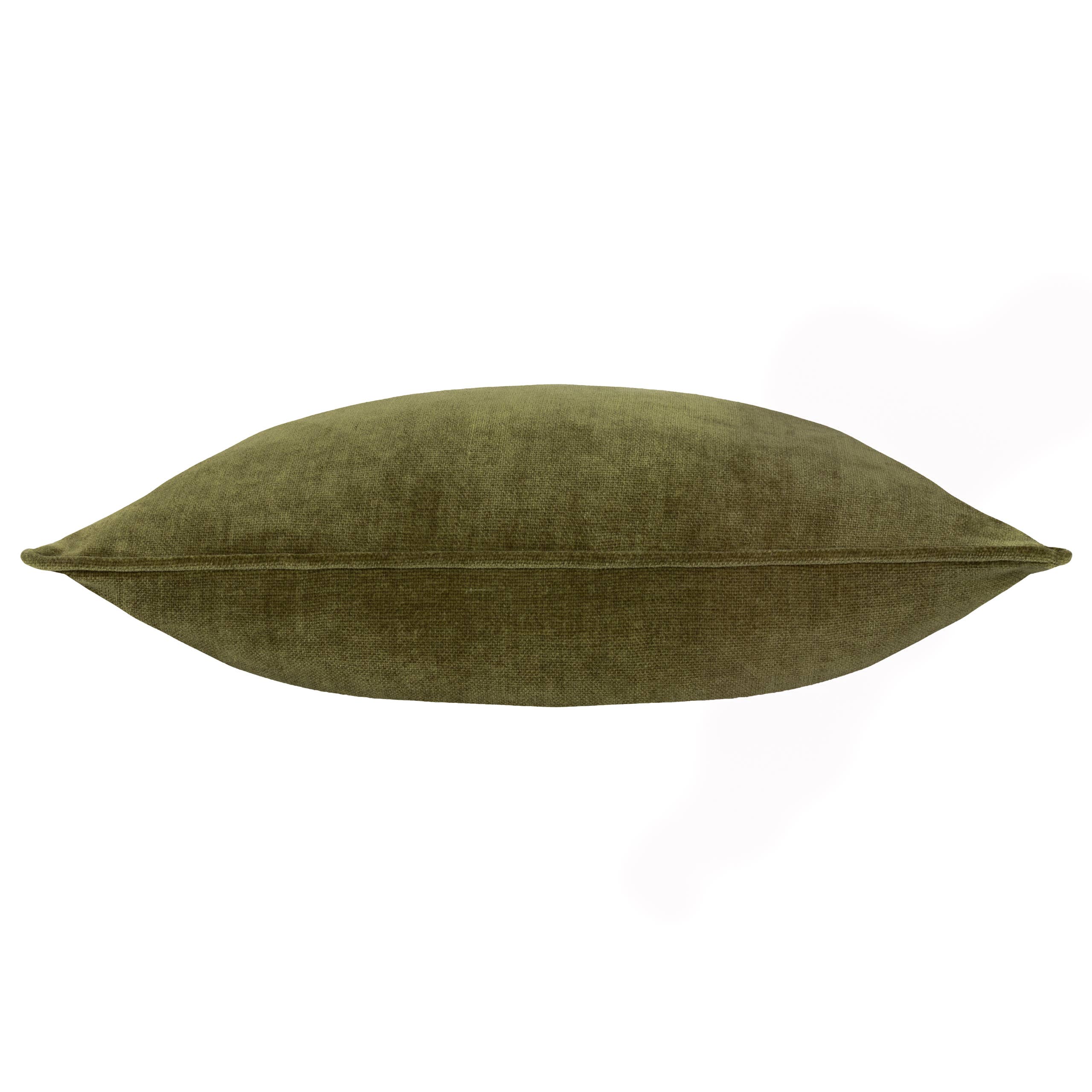 Olive Coussin épais en chenille olive en vente sur Faire2